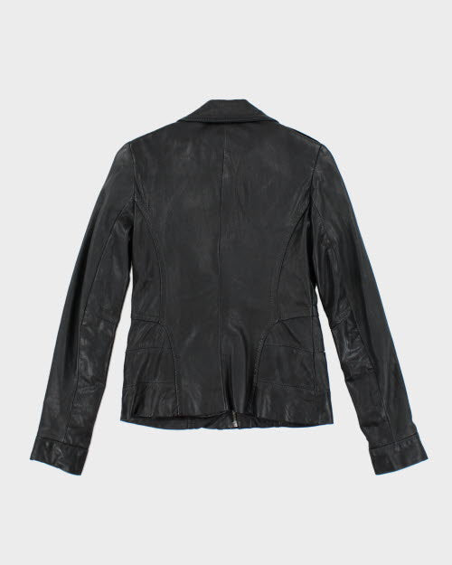 Vintage Y2K Danier Slim Fit Zip Up Leather Jacket - XXS