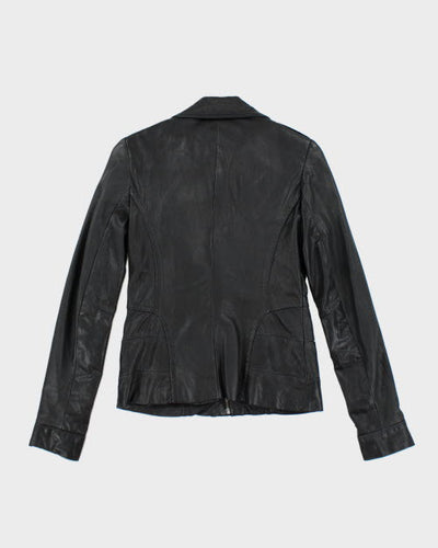 Vintage Y2K Danier Slim Fit Zip Up Leather Jacket - XXS