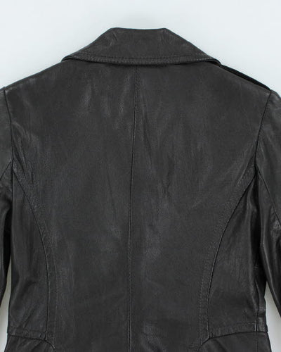 Vintage Y2K Danier Slim Fit Zip Up Leather Jacket - XXS