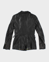Vintage Y2K Danier Slim Fit Double Breasted Leather Jackets - XXS