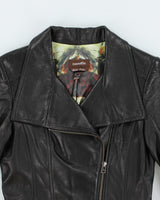 Vintage Y2K Danier Slim Fit Double Breasted Leather Jackets - XXS