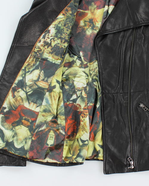 Vintage Y2K Danier Slim Fit Double Breasted Leather Jackets - XXS