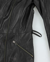 Vintage Y2K Danier Slim Fit Double Breasted Leather Jackets - XXS