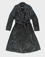 Vintage 90's Wilsons Leather Button Up Over Coat - M