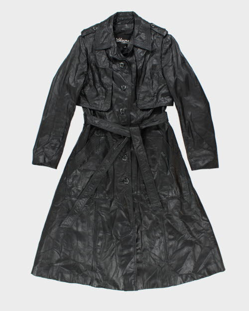 Vintage 90's Wilsons Leather Button Up Over Coat - M