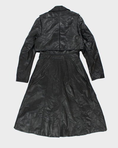 Vintage 90's Wilsons Leather Button Up Over Coat - M