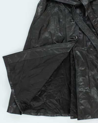 Vintage 90's Wilsons Leather Button Up Over Coat - M