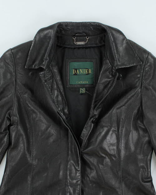 Vintage 90's Danier Leather Button Up Jacket - M
