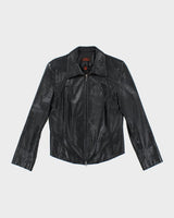 Vintage 90's Danier Zip Up Leather Jacket - S