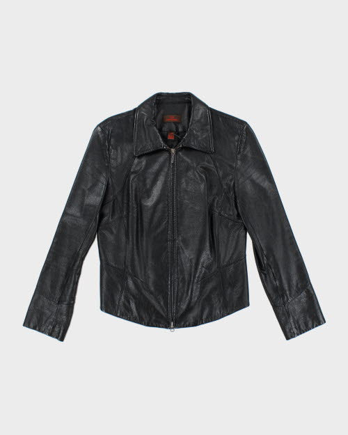 Vintage 90's Danier Zip Up Leather Jacket - S
