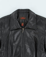 Vintage 90's Danier Zip Up Leather Jacket - S