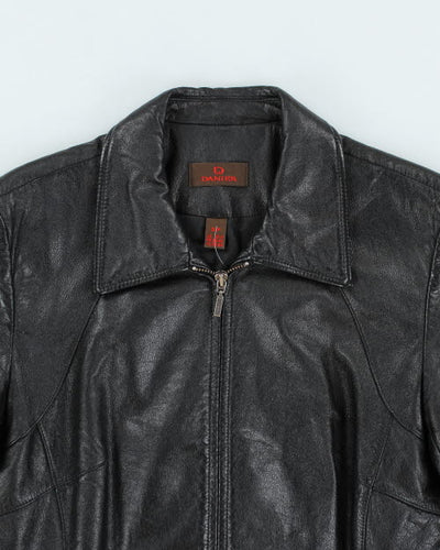 Vintage 90's Danier Zip Up Leather Jacket - S