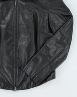 Vintage 90's Danier Zip Up Leather Jacket - S