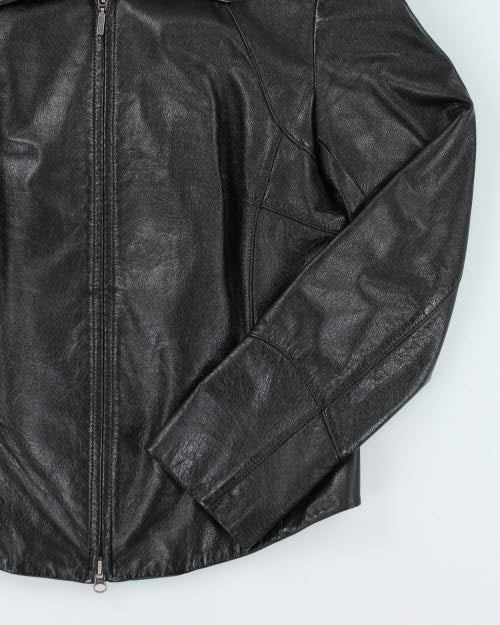 Vintage 90's Danier Zip Up Leather Jacket - S