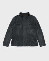 Vintage 90's Danier Textured Leather Jacket - L