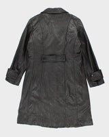 Vintage Danier Heavyweight Button Up Leather Overcoat - L