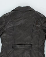 Vintage Danier Heavyweight Button Up Leather Overcoat - L