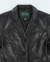 Vintage Danier Double Breasted Leather Jacket - S