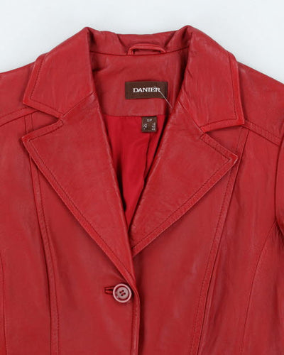 Vintage Y2K Danier Double Breasted Leather Jacket - S