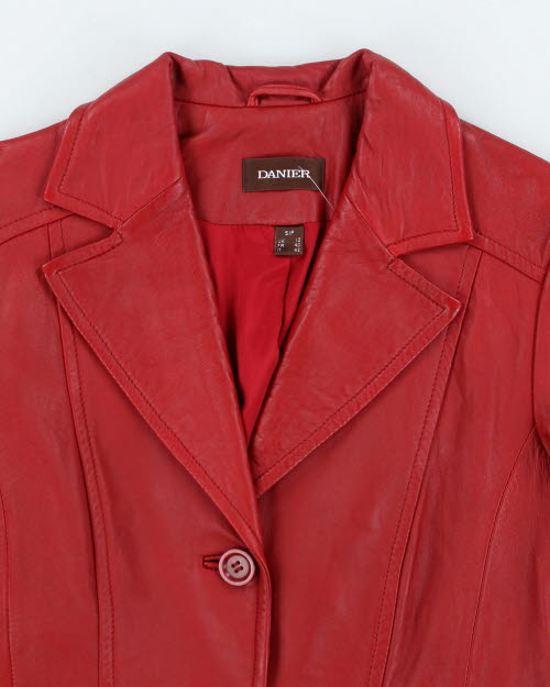 Vintage Y2K Danier Double Breasted Leather Jacket - S