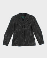 Vintage 90's Danier Double Breasted Leather Jacket - XS