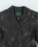 Vintage 90's Danier Double Breasted Leather Jacket - XS