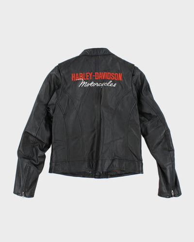 Vintage Harley Davidson Zip Up Leather Motorcycle Jacket - M
