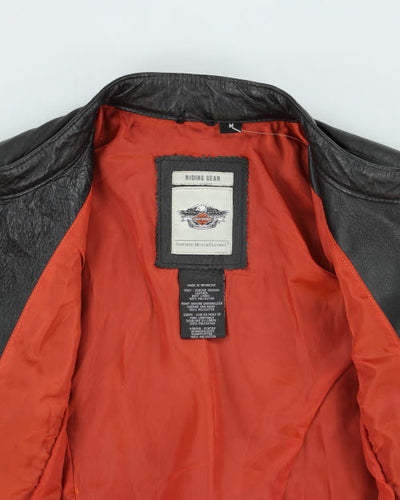 Vintage Harley Davidson Zip Up Leather Motorcycle Jacket - M
