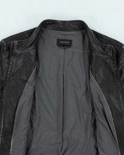 Vintage Danier Zip Up Leather Motorcycle Jacket - S