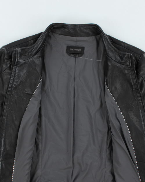 Vintage Danier Zip Up Leather Motorcycle Jacket - S