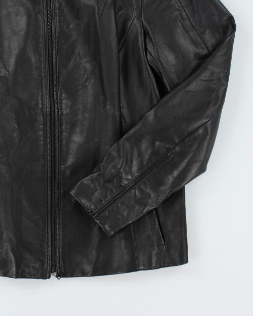 Vintage Danier Zip Up Leather Motorcycle Jacket - S