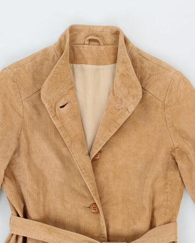 Y2k 00s  Long Corduroy Jacket - S