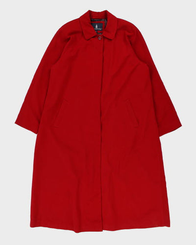 London Fog Red Trench Coat - L