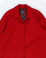 London Fog Red Trench Coat - L