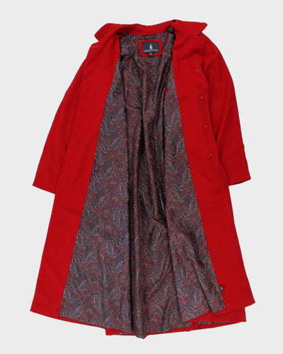London Fog Red Trench Coat - L