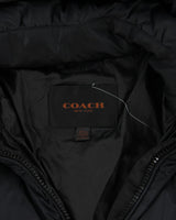 Vintage Women's Coach Hooded Puffer Jacket - L