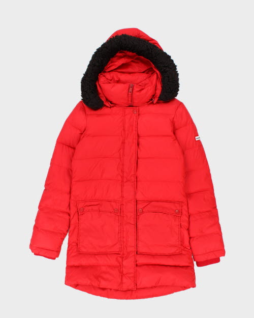 Vintage Women's Hunter Hooded Puffer Jacket - XS