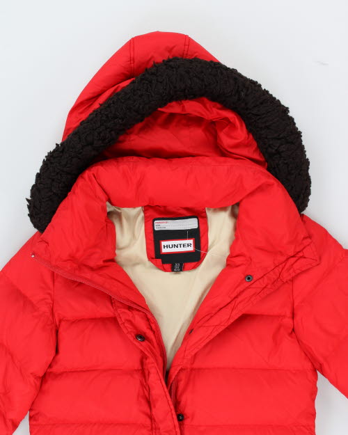 Vintage Women's Hunter Hooded Puffer Jacket - XS