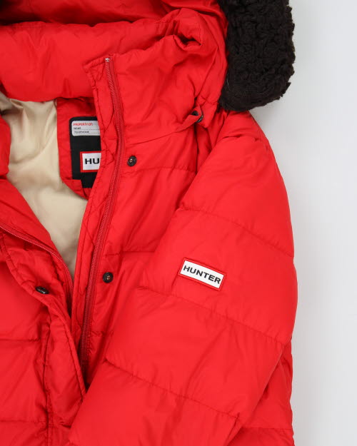 Vintage Women's Hunter Hooded Puffer Jacket - XS