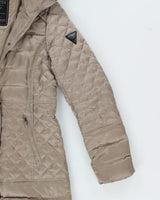 Vintage Women's Guess Quilted Hooded Jacket - M