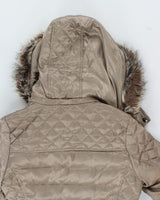 Vintage Women's Guess Quilted Hooded Jacket - M