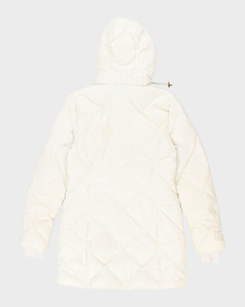 Vintage Women's BEBE Quilted Hooded Jacket - L