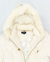 Vintage Women's BEBE Quilted Hooded Jacket - L