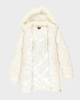 Vintage Women's BEBE Quilted Hooded Jacket - L