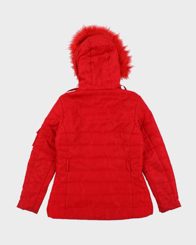 Vintage Women's Guess Quilted Hooded Jacket - XS