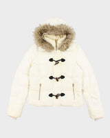 Vintage Y2K Women's Juicy Couture Quilted Hooded Jacket - M