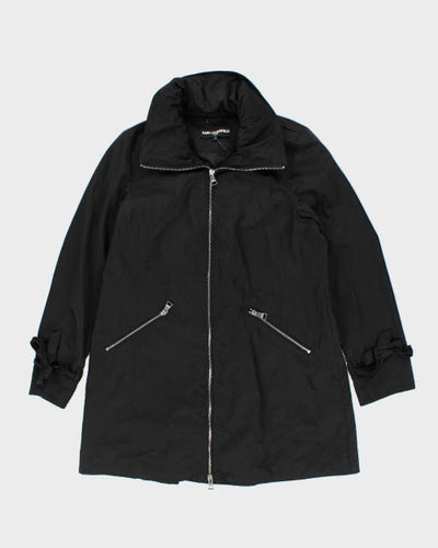 Vintage Karl Lagerfeld Paris Women's Hidden Hood Rain Jacket - M