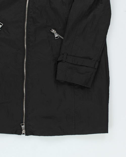 Vintage Karl Lagerfeld Paris Women's Hidden Hood Rain Jacket - M