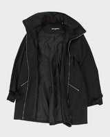 Vintage Karl Lagerfeld Paris Women's Hidden Hood Rain Jacket - M