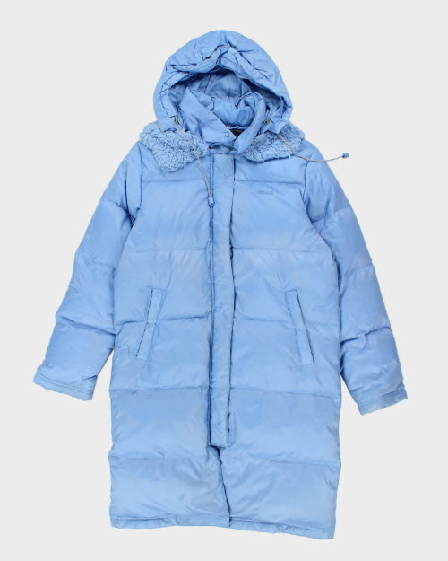 Vintage Y2K Women's Versace Long Puffer Jacket - L